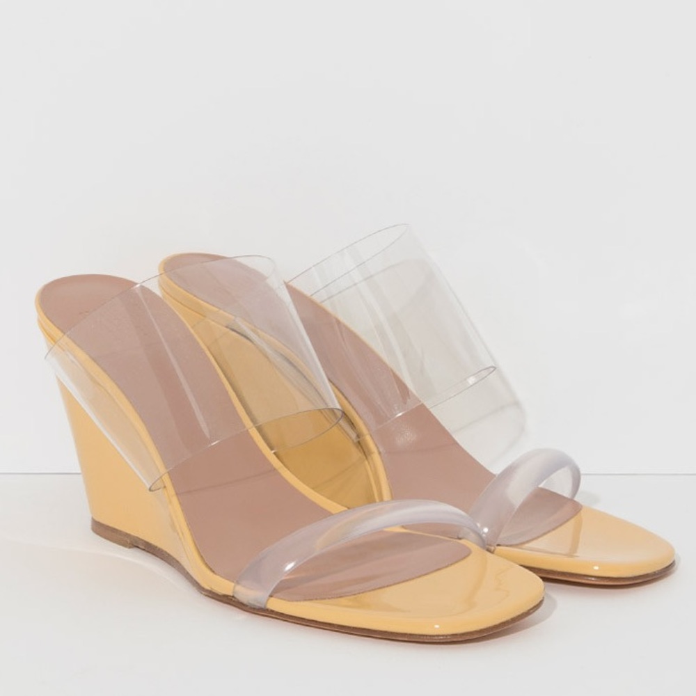 MARYAM NASSIR ZADEH Olympia wedge in Amber